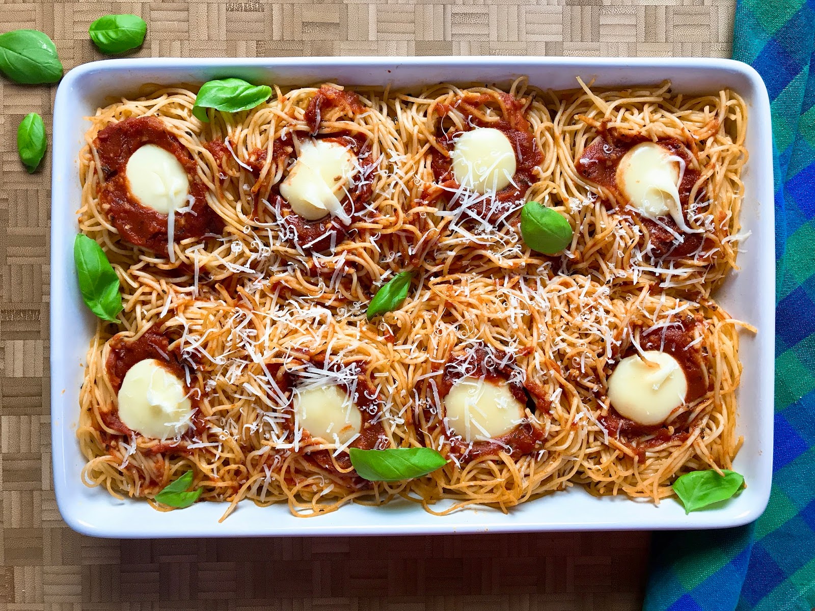 Angel Hair Nests with Fresh Mozzarella