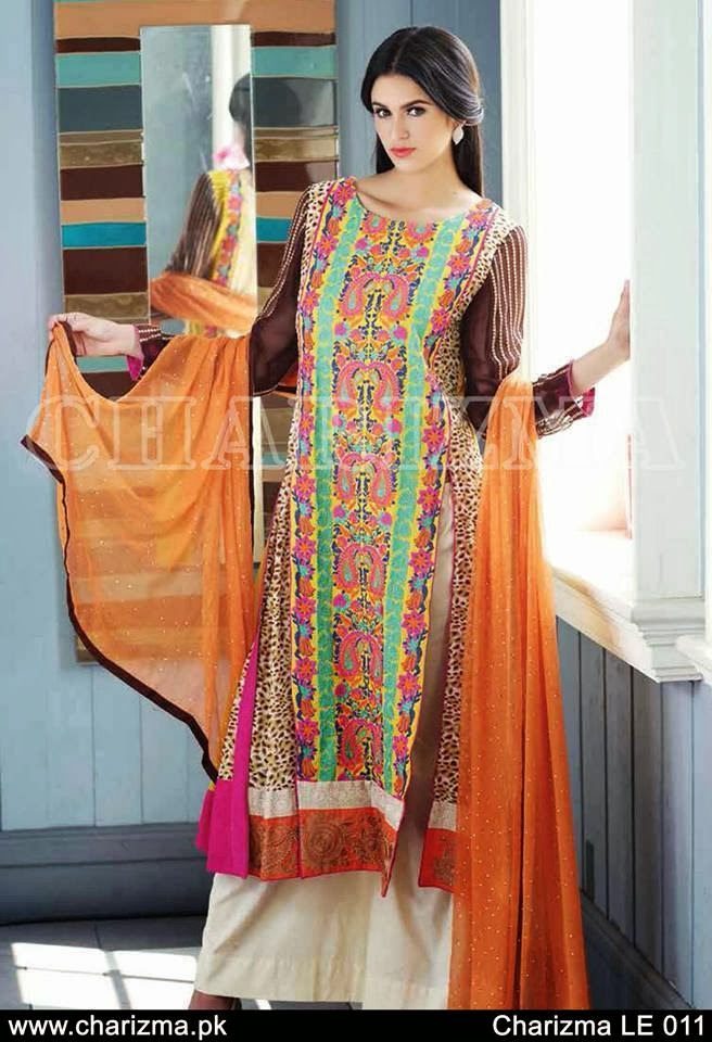 New Spring Summer Charizma Dress collection 2014 - Utho Jago Pakistan