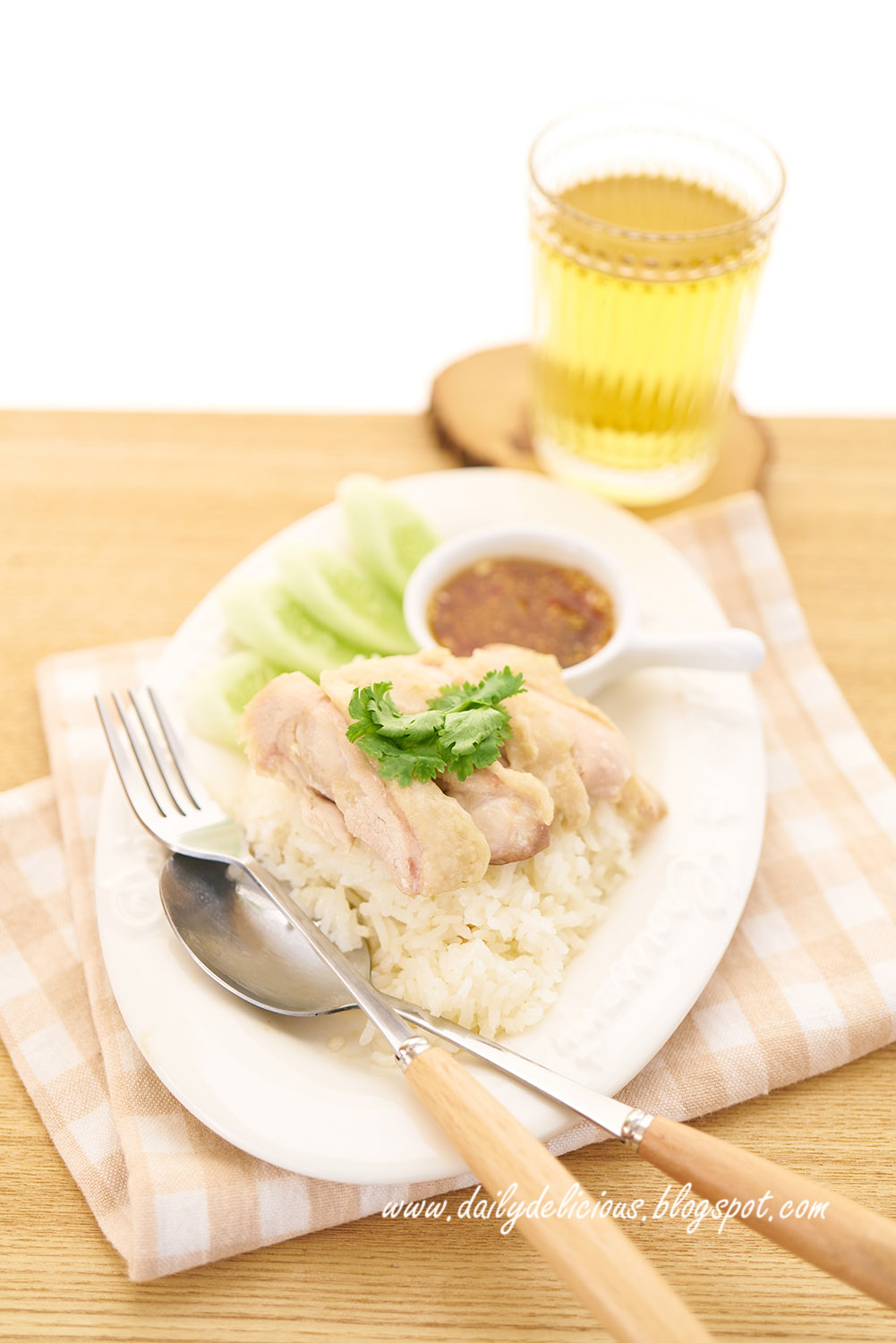 dailydelicious Rice cooker Chicken Rice ข้าวมันไก่ (Kao man kai)