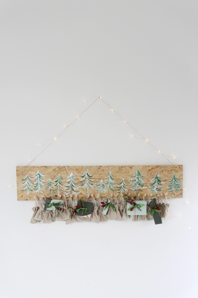 DIY nature inspired recycled advent calendar Lotts and Lots