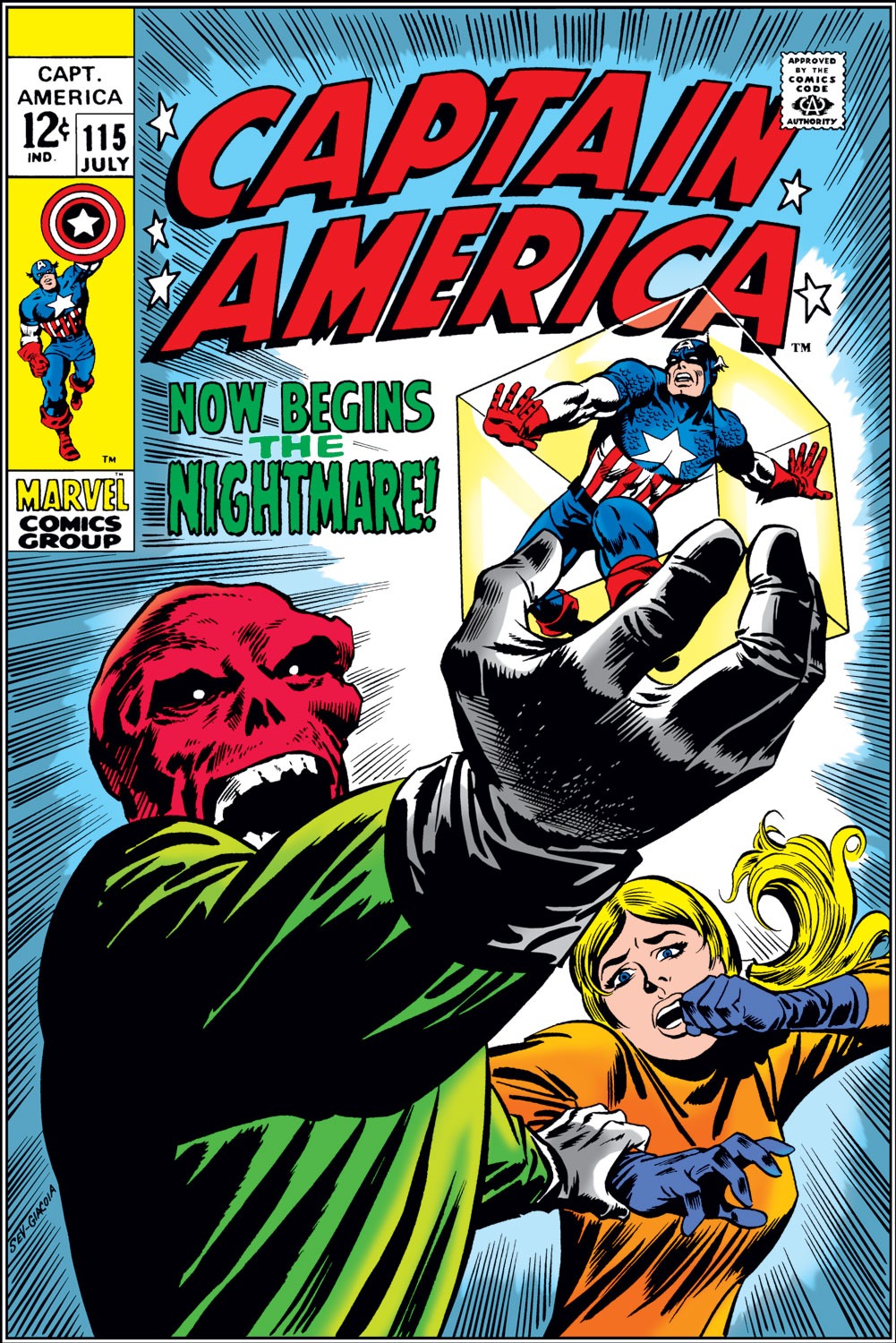 Read online Captain America (1968) comic -  Issue #115 - 1