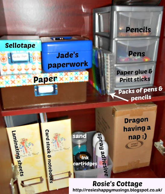 Rosie's Cottage Organizing A Stationery Cupboard & Why You Should Have