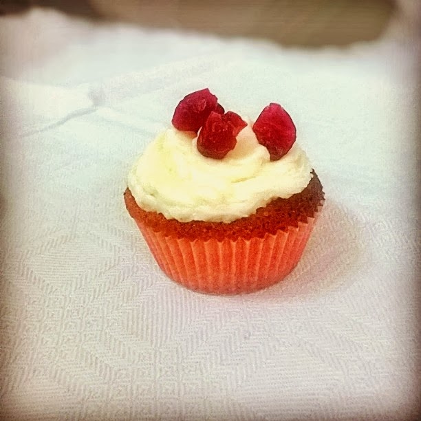 mini cupcakes al cocco e mirtilli