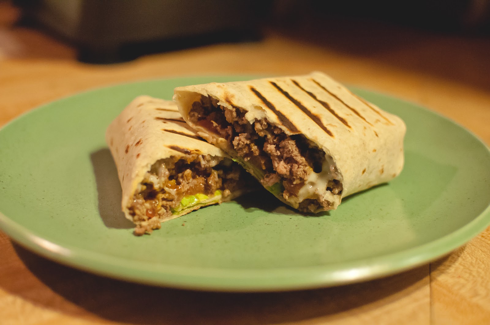 Bless This Food Skinny Grilled Cheeseburger Wraps