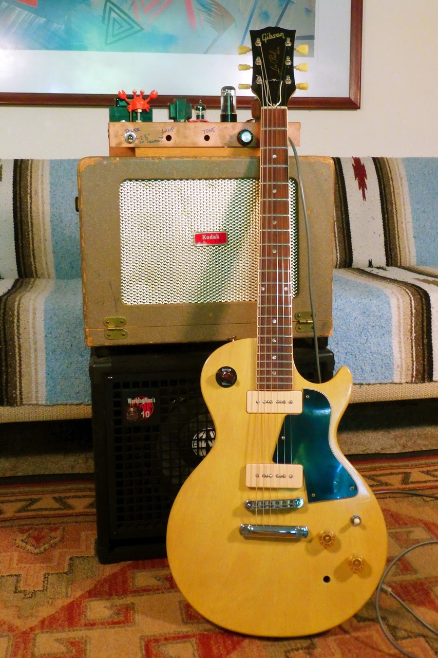 home made guitar amp, project, tube, tubes, 6V6, 12AX7, Kodak speaker cab