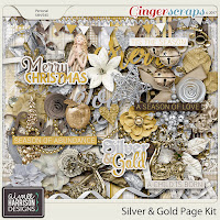 Kit : Silver & Gold Page Kit by Aimee Harrison