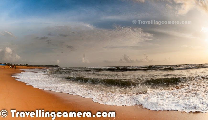 When we were in Goa during monsoons, we stayed around Candolim Beach which was suggested by one of my friend. So we spent most of the time around Candolim Beach. In fact, during the 5 days stay we found Candolim beach as best place in northern part of Goa. This Photo Journey shares some of the beautiful hues from Candolim beach during early mornings and late evenings.Candolim is a small town in Northern part of Goa. Candolim is situated just adjacent to the famous Calangute beach and also a popular tourist destination. There are some very good places to stay around Candolim Beach. We stayed at Golden Tulip, which was not very close to the beach but a good hotel to stay. One good options around Candolim beach are - Lemon Tree, which strategically located on the main road where Candolim market is located and quite close to beach as well. Fortune Resort, which is close to Golden Tulip. During the stay, we used to go to Candolim Beach almost every evening. One of the main motivation to visit Candolim beach was 'Sunny Side Up' restaurant there. This place offers great sea food and I strongly recommend the prawn biryani here. Overall, we were very impressed with the crowd on Candolim beach as compared to other beaches. Since, quality of hotels around Candolim is really good, this  keeps overall environment great. During the monsoons, beach had hardly any commercial activity. There were only two places to eat on the beach. Candolim beach is one of the cleanest beaches in North Goa.On the first day, we thought of going out to buy some basic stuff to eat and spent some time in Candolim market. This area has quite good options for  eating out, buying liquor and other stuff for day-to-day usage. Markets in goa are usually closed during the daytime and evening is best time to go to the markets and do shopping. Even restaurants were closed during the daytime and used to open at around 7pm for dinner. Probably this happens during the monsoons, but in general evenings & nights are more happening in goa as compared to daytime.Candolim beach in itself is very calm and peaceful... Overall the beach is very beautiful with clean and green landscapes around it. The orangish yellow sand on Candolim beach looks awesome during sunset time and monsoon time was best to witness awesome huesPanjim, the Goan capital, is around 15 kilometers from Candolim beach. Fort Aguada is quite near to the Candolim Beach and this beach merges with Calangute beach. Candolim beach is considered as one of the longest beaches in Goa and located in the Bardez taluka. Market around Candolim beach is located on Candolim Calangute road, which has various super-marts, restaurants, bars etcThough the beach is close to one of the most crowded Calangute beach, life is rather laid back at Candolim and I personally loved that. There is a village around this place but not very clustered. Candolim beach has quite a number of inns at reasonable prices with good facilities, but have no clue about the quality of stay they offer.  Candolim beach is free of any commercial activity apart from some water activities, which usually happen during main tourist season. During monsoons, there was hardly any activity around the beach but personally I liked the beach without all that.Candolim Beach is one of the most popular beaches to explore in North Goa. Candolim has become my most favorite beach in Goa. Candolim beach is supposedly frequented mainly by Europeans hence all the shacks, restaurants, markets and everything else has that European touch in it.Candolim beach is the same beach that hosts Sunburn festival every year. The best nightclub in this area is the newly opened F Beach club by DJ Aqeel.. Although there are few more popular clubs around this place.If you looking for a beach to spend time with family/friends, Candolim beach is the best of all beaches in North Goa. Clean, quiet, safe, nice waves & colorful views throughout the day, especially during evenings.We had awesome stay around Candolim beach and it's probably the best place to stay in North Goa. Next time, if I plan to stay on North Goa, I will definitely choose Candolim beach. Although I would prefer to try new place in South Goa :) ... We shall be sharing few more Photo Journeys from Goa during next week, so keep watching this place for more interesting stuff from Goa.