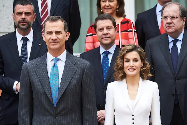 King Felipe and Queen Letizia attended a Meeting of the National Commission for the commemoration