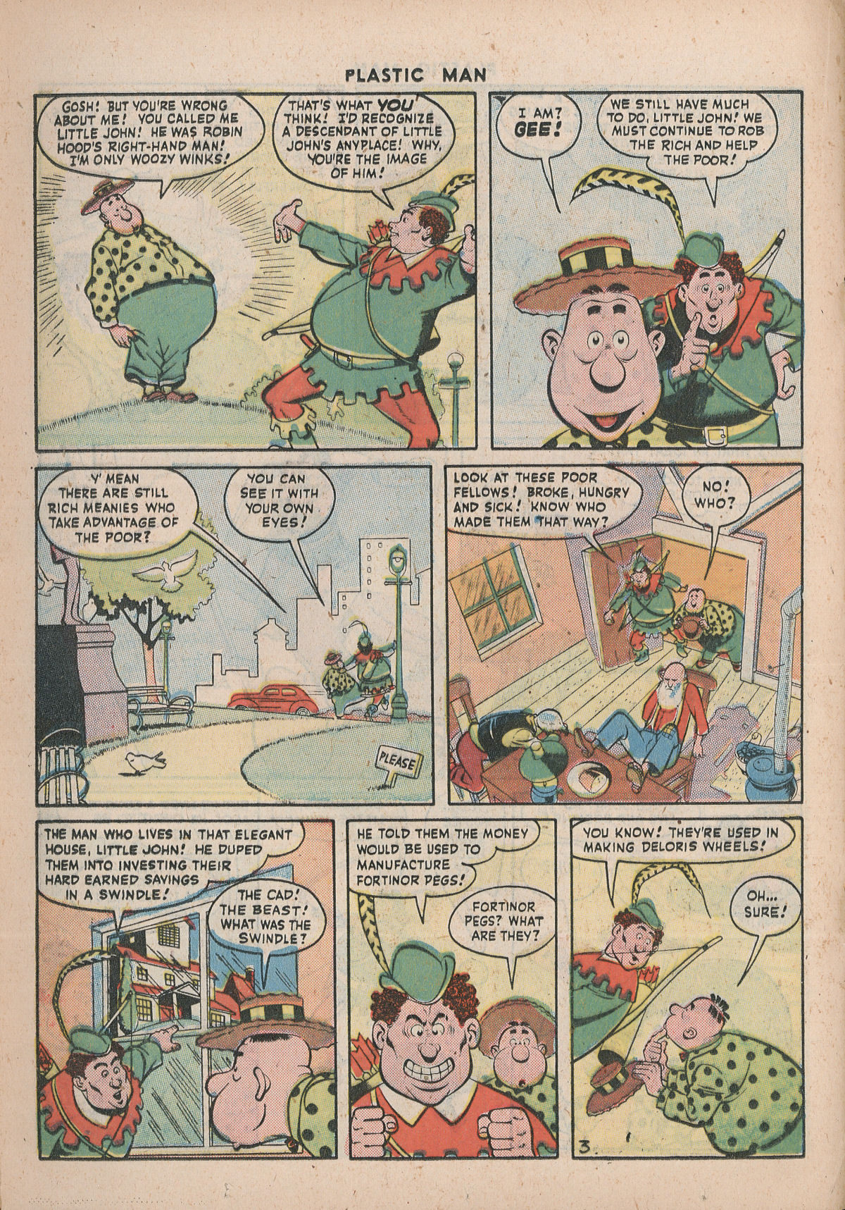 Read online Plastic Man (1943) comic -  Issue #5 - 28