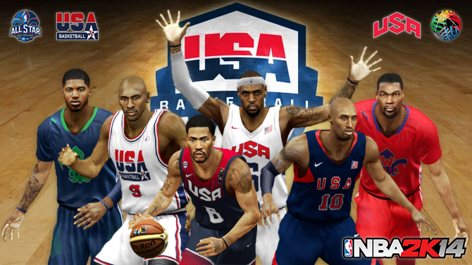 NBA 2K14 Team USA & All-Stars Teams