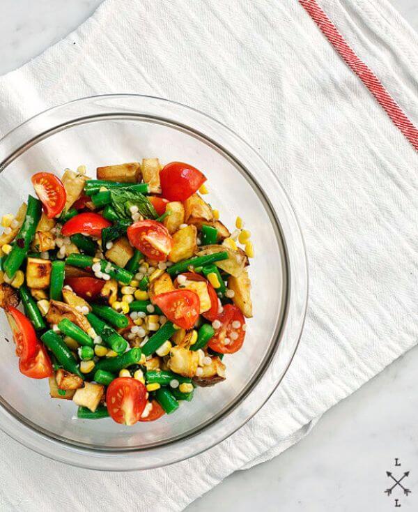 Green Bean, Potato And Corn Salad Recipe Mediterranean Diet Useful