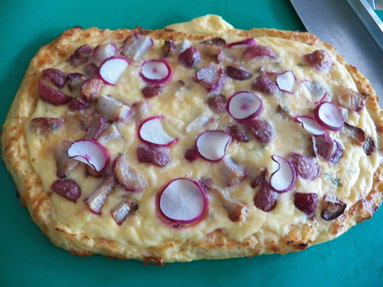 Roasted Radish Tart for BakingBloggers Sid's Sea Palm Cooking