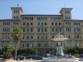 The Grand Hotel Royal in Viareggio is an example of the town's Liberty-style architecture