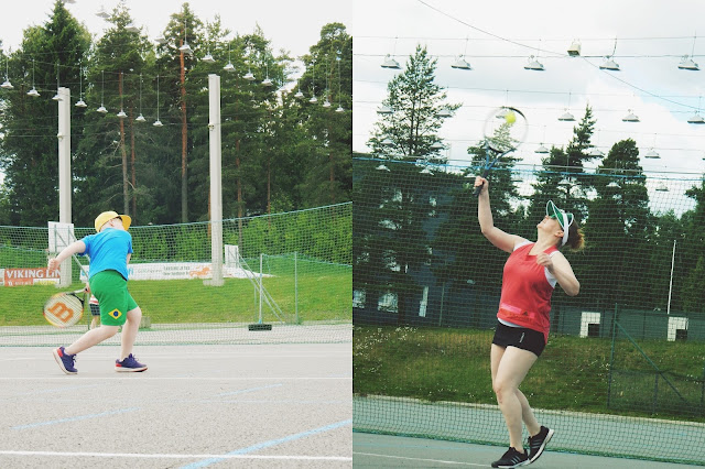Kesällä on kiva tappaa aikaa tennistä pelaamalla