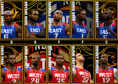 NBA 2K13 PC All-Star Game 2013 Roster