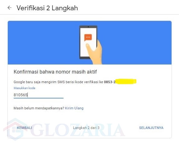 Cara membuat verifikasi 2 langkah pada akun gmail