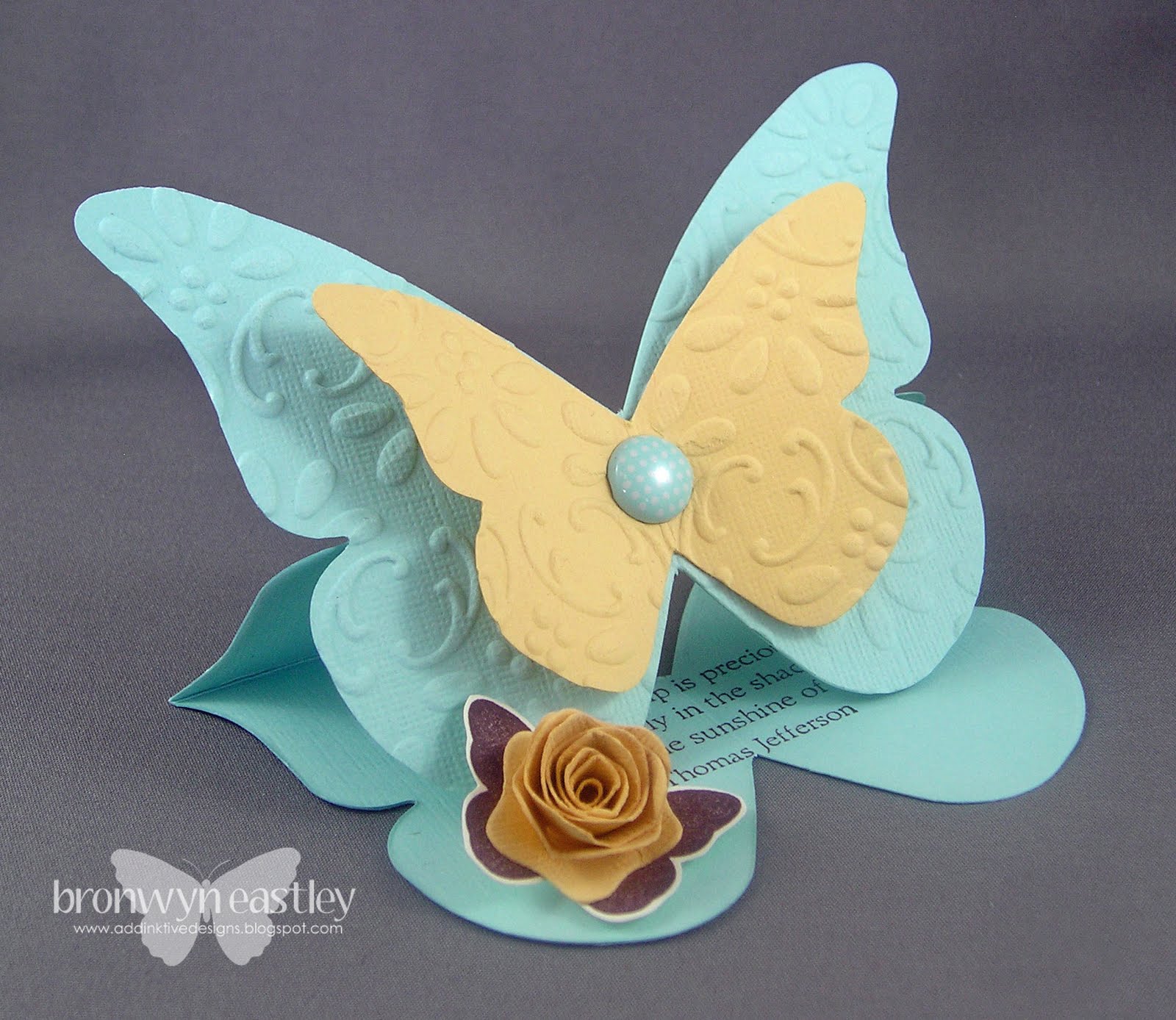 Circle Butterfly Easel Card