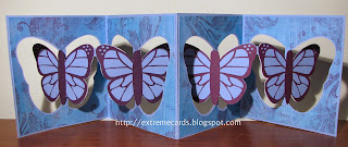 butterfly pop up card accordion card