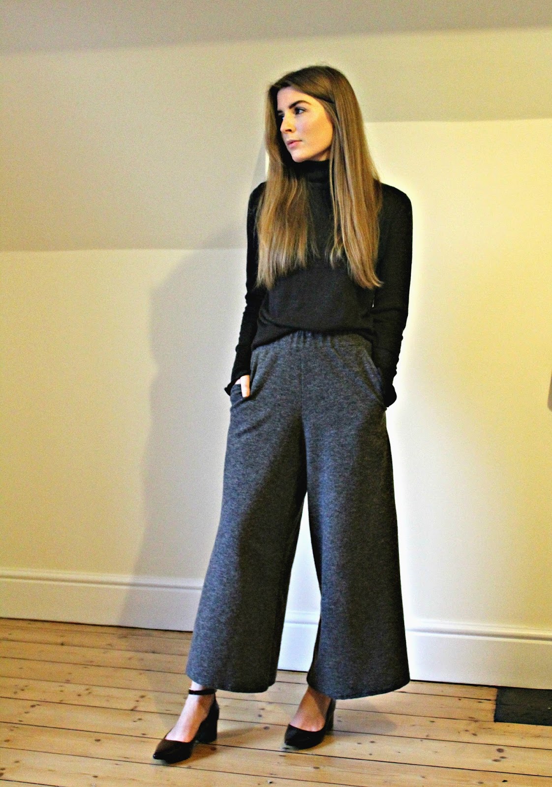 Outfit: Wool Culottes and Roll Neck | Style Trunk