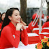 Nhã Phương mặc áo dài dự event ở Hà Nội