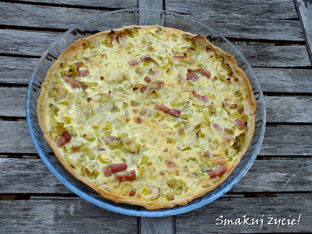 Tarta porowa z boczkiem