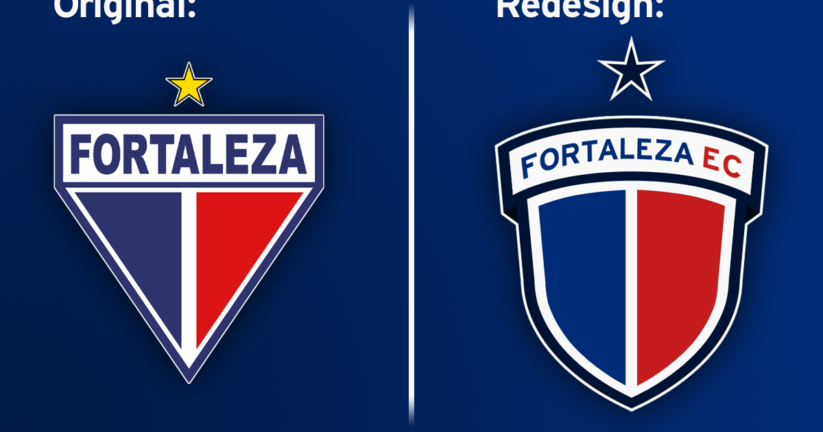 Fortaleza EC (Brazil) Crest Redesign and Home and Away kit designs / Redesenho do escudo e