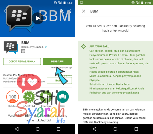 BBM v.2.11 terbaru untuk Android