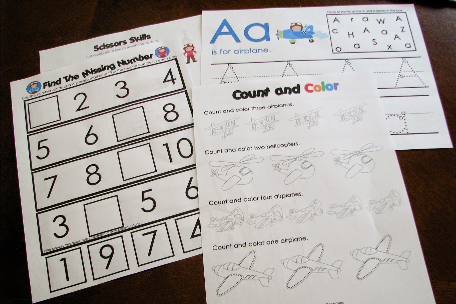 Mommy's Little Helper Airplane Preschool Theme