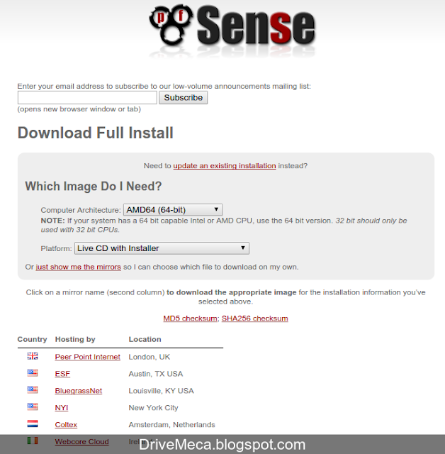 DriveMeca instalando pfSense paso a paso sin morir en el intento