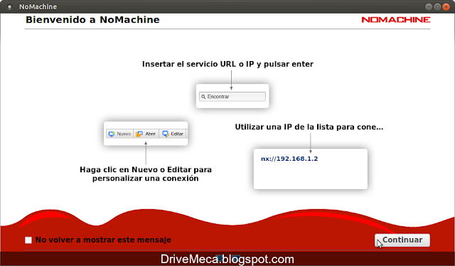 DriveMeca instalando NoMachine en Linux