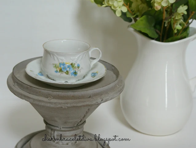 vintage floral tea cup vintage ironstone pitcher vase