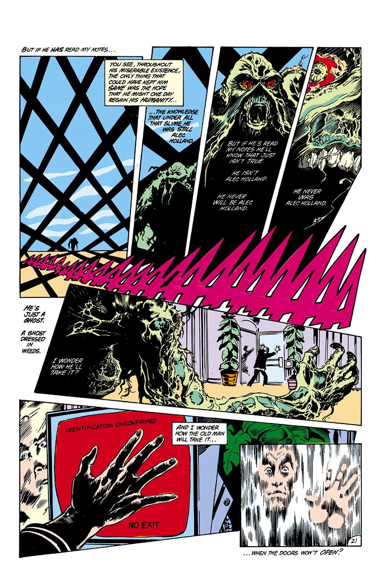 Read online Swamp Thing (1982) comic -  Issue #21 - 22