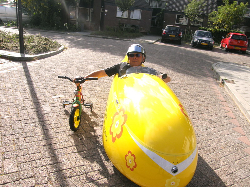 Kees van Hattem Quest 380 20 052011 Velomobiel Garage Noord Holland