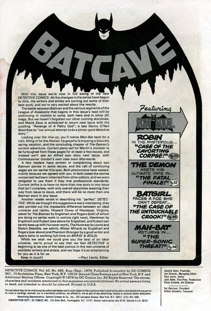Read online Detective Comics (1937) comic -  Issue #485 - 2