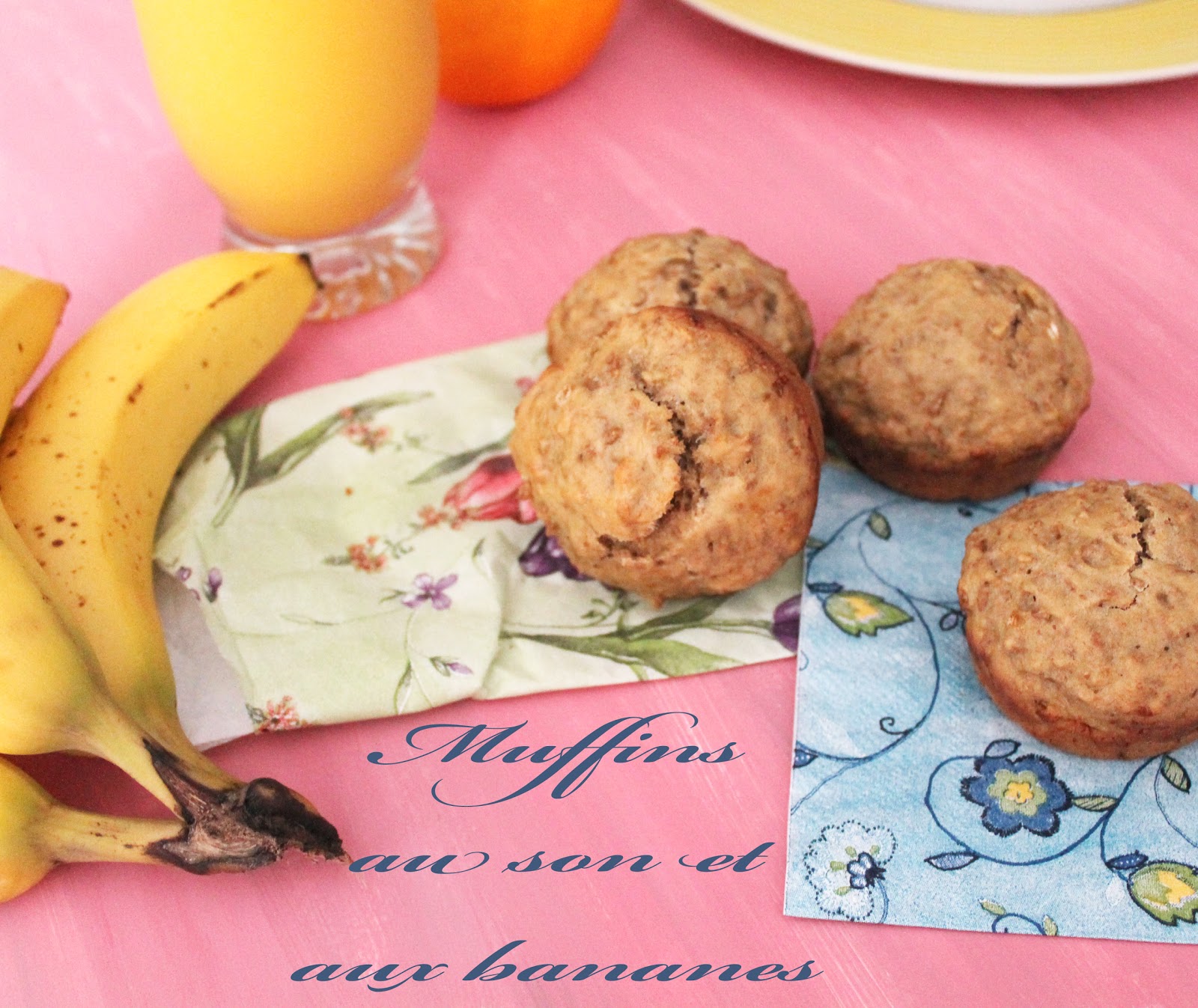 Ô Tentations: Muffins au son et aux bananes