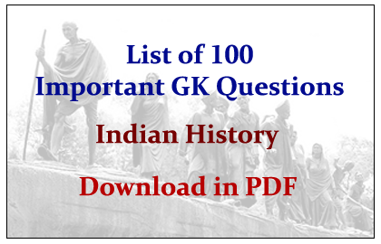 Indian History Question And Answer Pdf