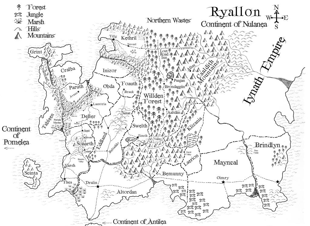 the world of ryallon fantasy maps of ryallon