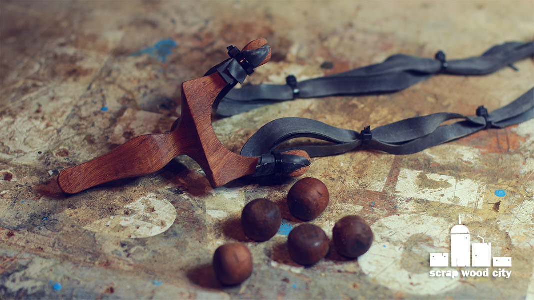scrap wood city DIY wooden slingshot