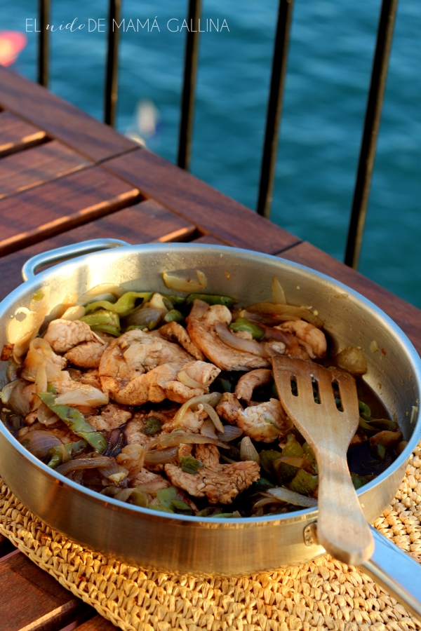  Balsamic turkey with peppers