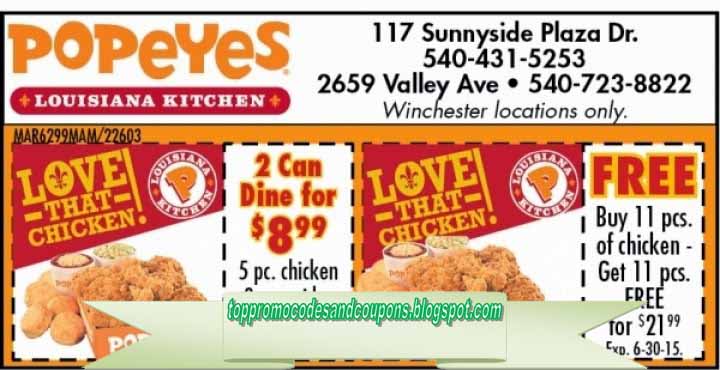 Popeyes coupons greenbelt md