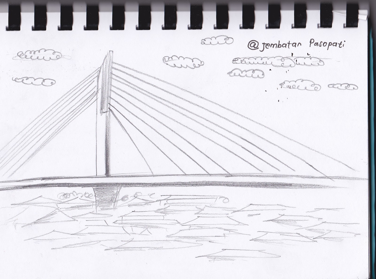 Sketsa Gambar Jembatan Yang Mudah Ditiru – Kaidah Gambar
