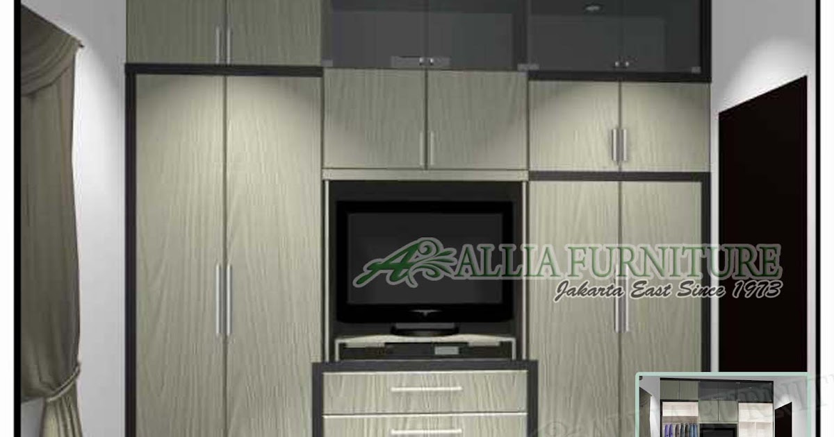 Lemari minimalis model tv unit Wave - Allia Furniture Lemari minimalis model tv unit Wave - Allia Furniture