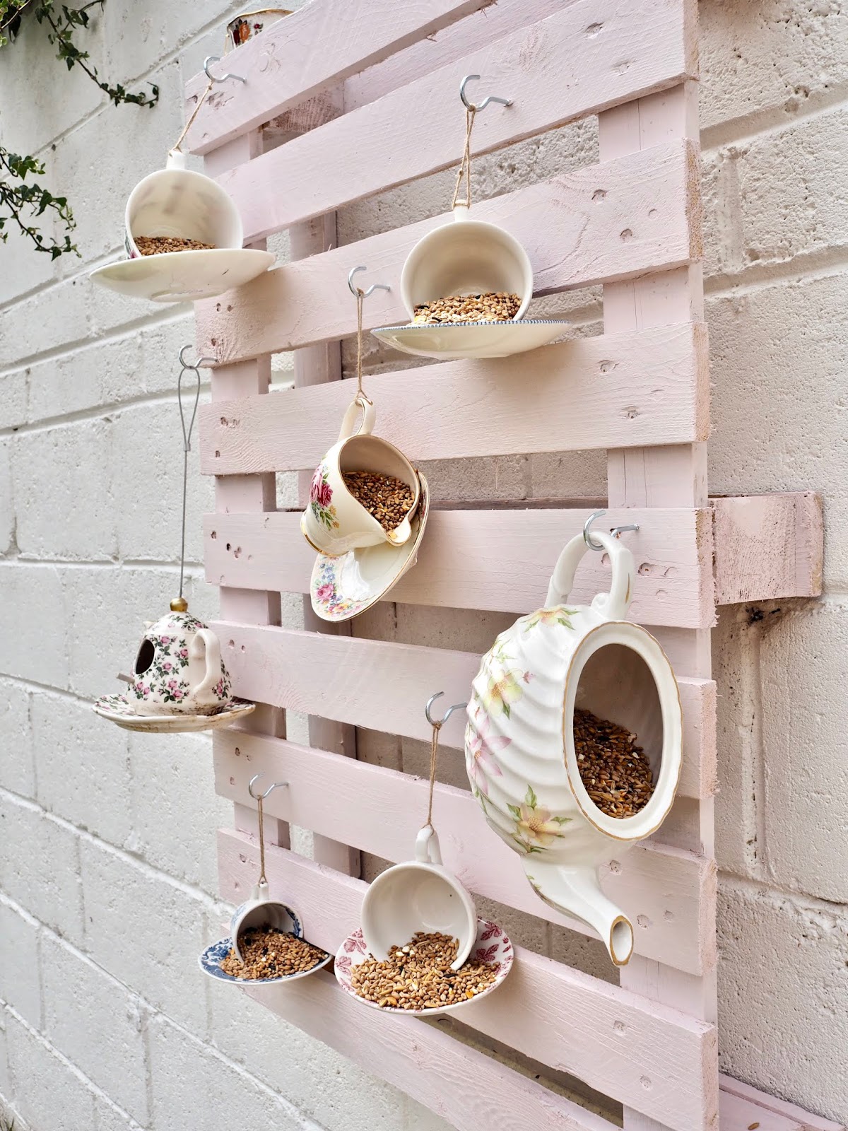 DIY Teacup Bird Feeders Dainty Dress Diaries