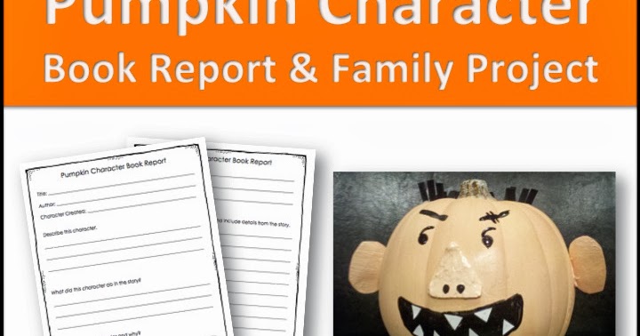 Freebielicious: Pumpkin Character Book Reports!