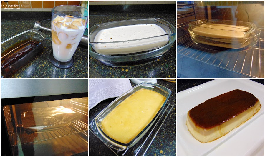 Flan de galletas María