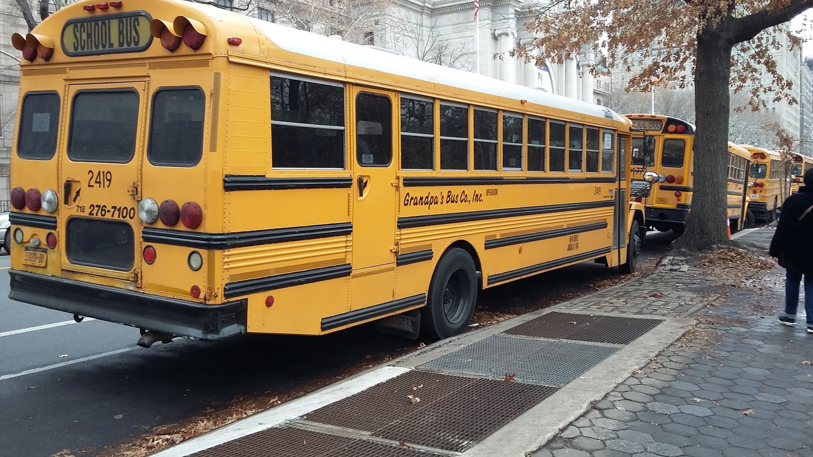 falta de erección autobús escolar