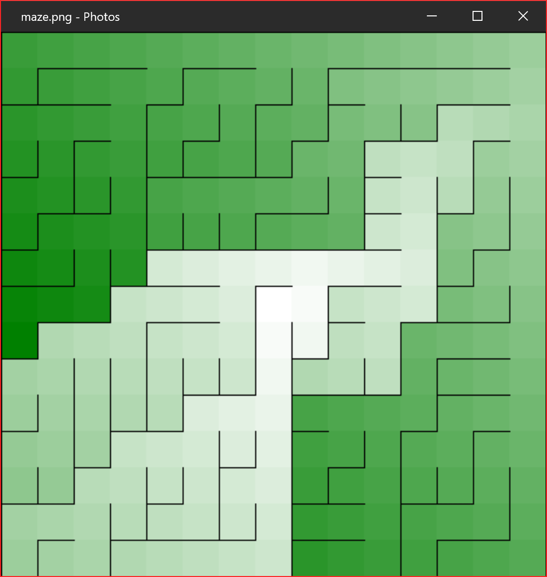 Jeremy Bytes: More Maze Programming: A Non-Biased Algorithm