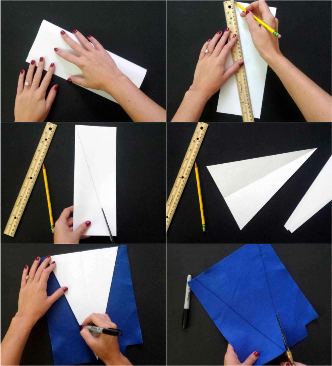 Tied Ribbon DIY Vintage Pennant