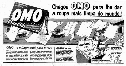 Primeira propaganda do Sabão OMO em 1957