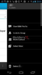 Tampilan BBM di OS Android
